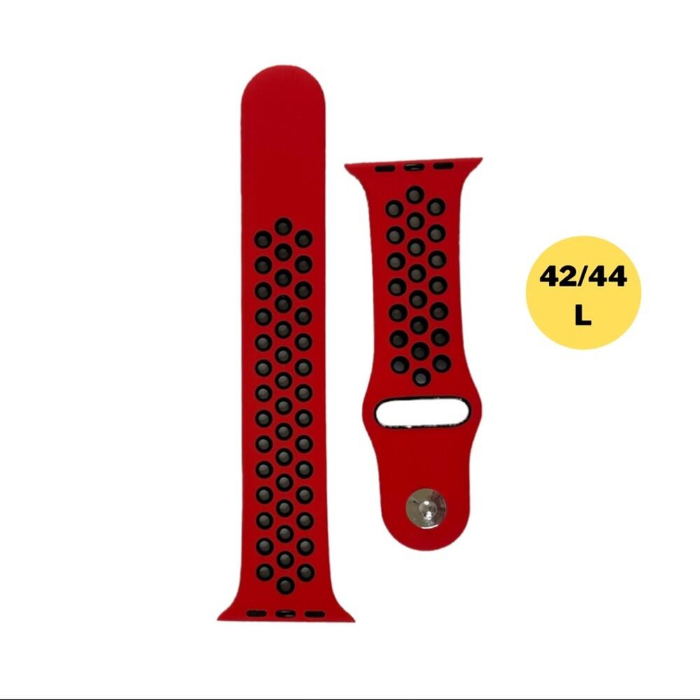Apple Watch Band NEW 42/44 L Red EZ Tuxedo Sport Smart Watch Compatible